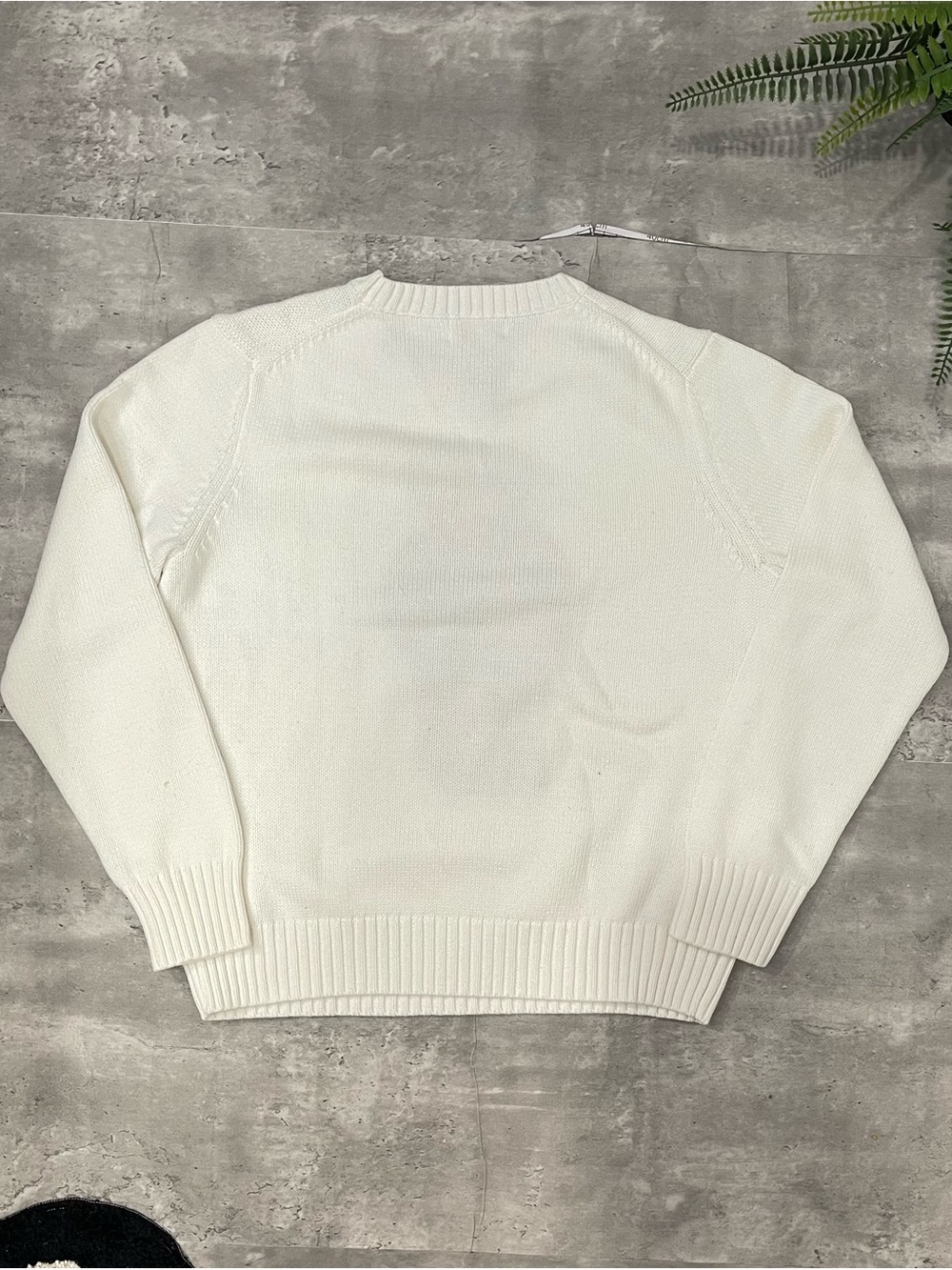 Polo Ralph Lauren Polo Bear White Knit Sweater Womens Medium M - Picture 2 of 5